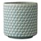 Hello Honey® Round Polka Dot Stoneware Flower Pot